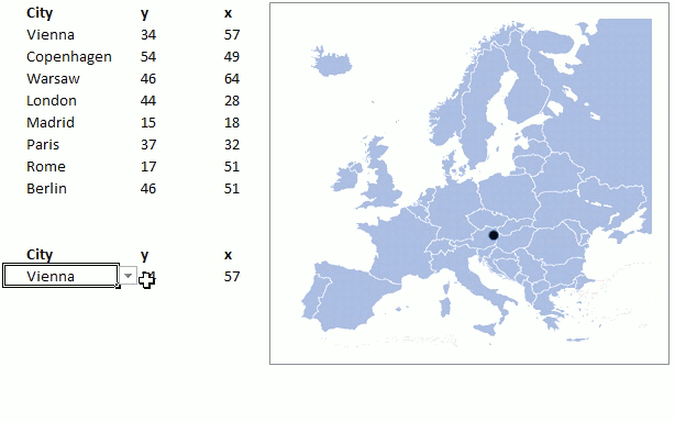 map in excel 2013